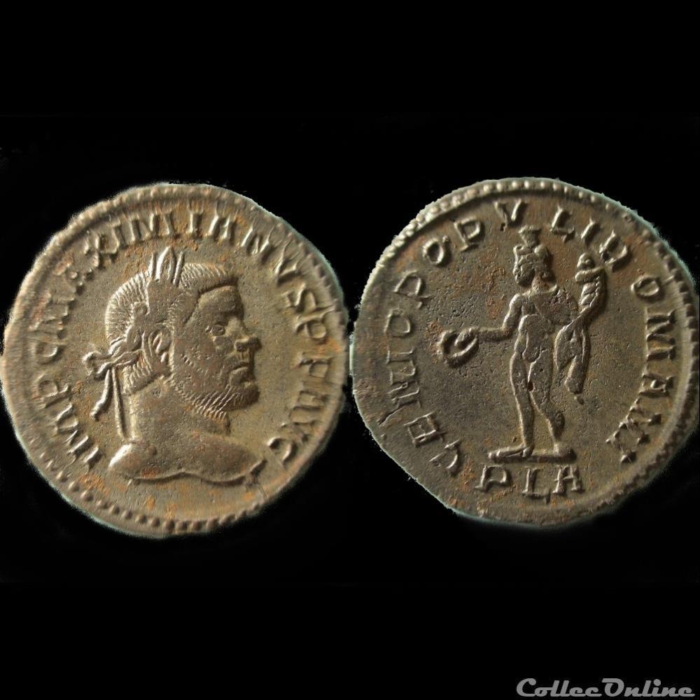 FOLLIS MAXIMIEN HERCULE 294-295 LYON PLA monnaie antique av jc ap romaine follis maximien hercule 294 295 lyon pla