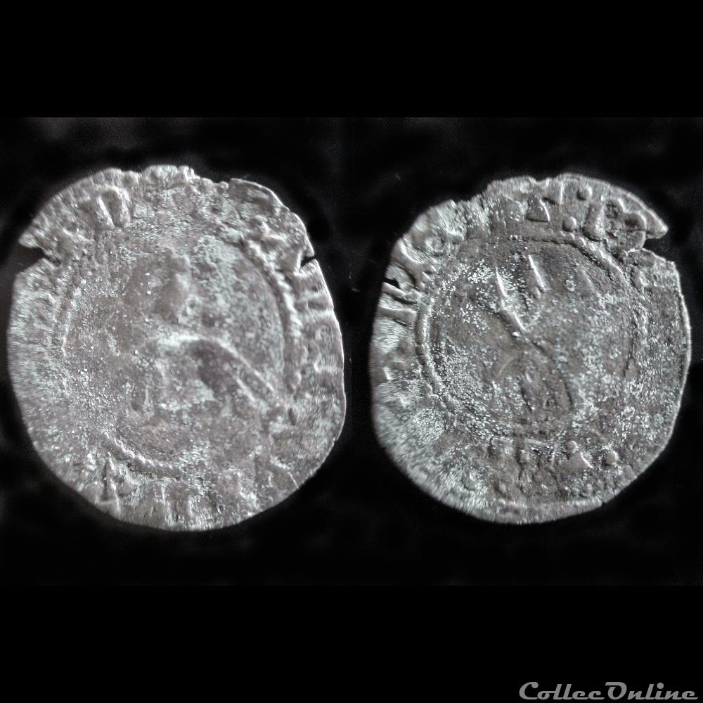 DOUBLE-DENIER FRANCOIS I DE BRETAGNE NANTES monnaie france feodale double denier francois i de bretagne nantes