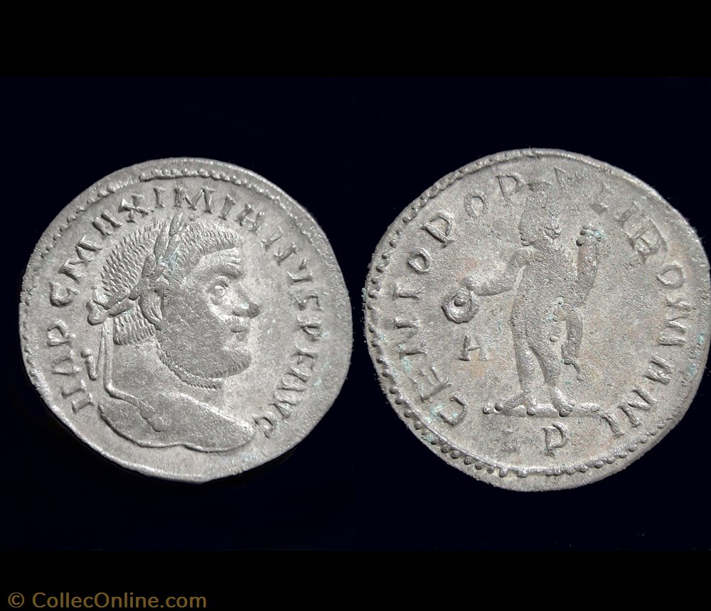 monnaie antique av jc ap romaine follis maximien hercule 297 lyon lp a