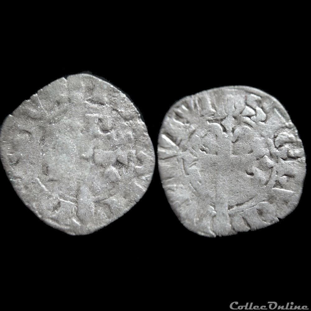 DOUBLE TOURNOIS JEAN III 1337-1340 monnaie france feodale double tournois jean iii 1337 1340