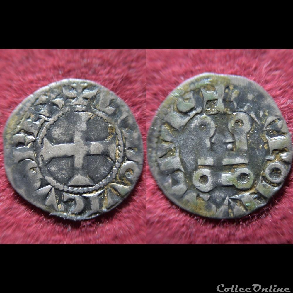 monnaie france royale denier au chatel louis 9 xiiie