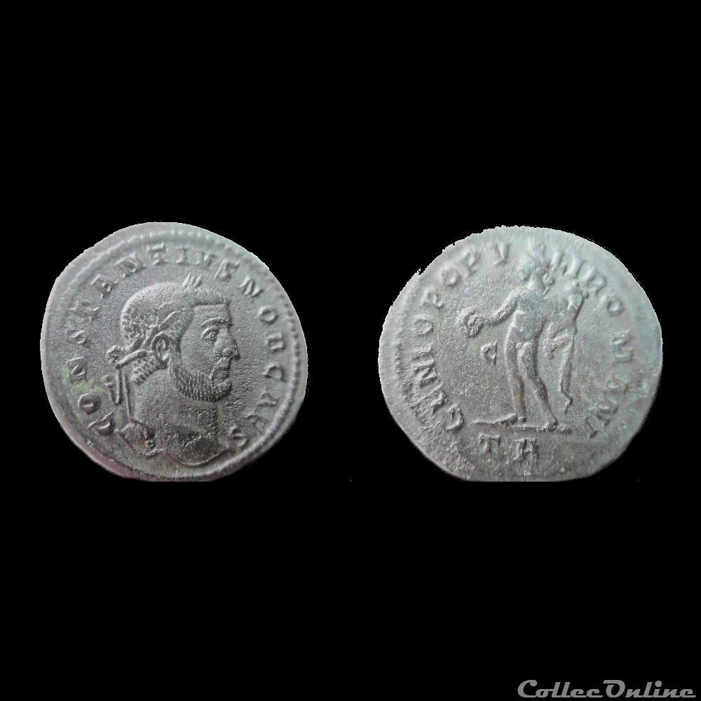 FOLLIS CONSTANCE I CHLORE TREVES TR/C monnaie antique av jc ap romaine follis constance i chlore treves tr c