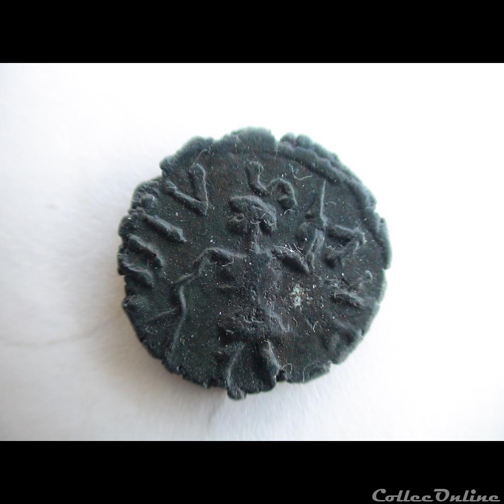 IMITATION MONNAIES DE NECESSITE VIRTUS antique romaine imitation monnaies de necessite virtus