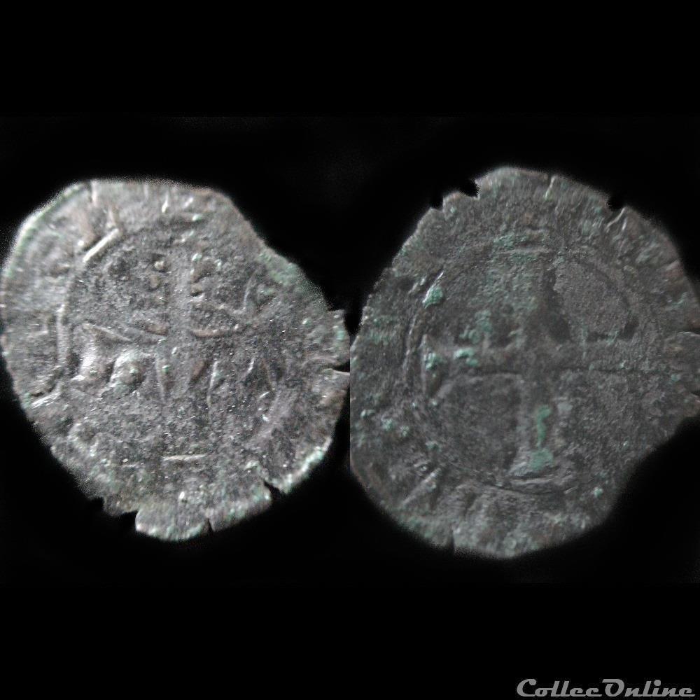 monnaies europe medievale france feodales double tournois charles de blois 1352