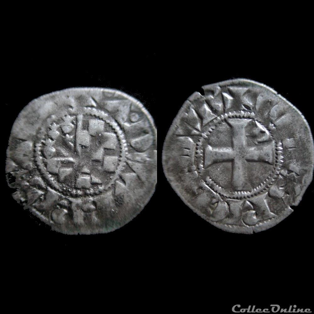 DENIER ARTHUR II 1305-1312 NANTES monnaie france feodale denier arthur ii 1305 1312 nantes