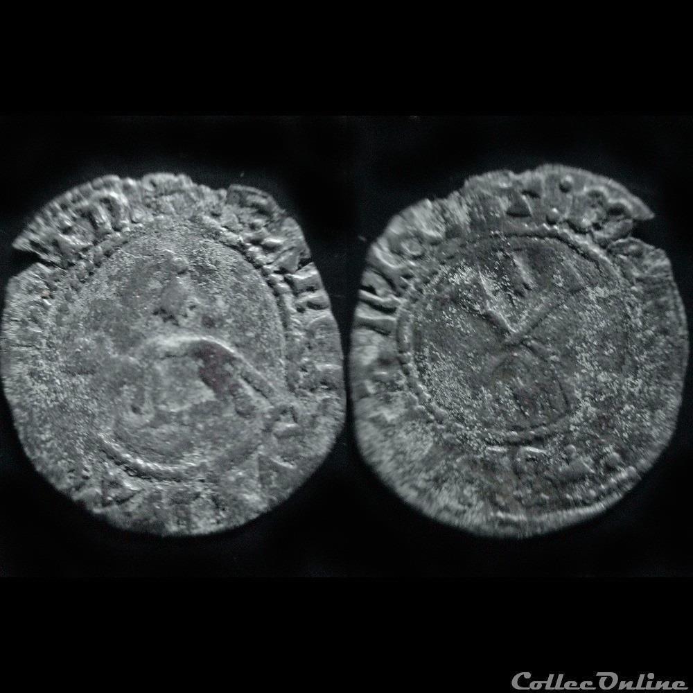 DOUBLE-DENIER FRANCOIS I DE BRETAGNE NANTES monnaie france feodale double denier francois i de bretagne nantes
