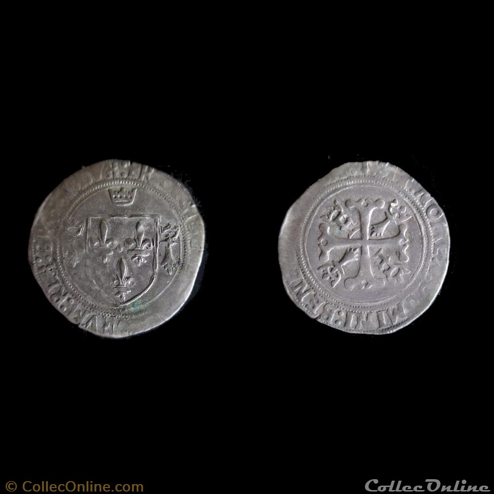 BLANC A LA COURONNE FRANCOIS I 1515 RENNES monnaie france royale blanc a la couronne francois i 1515 rennes