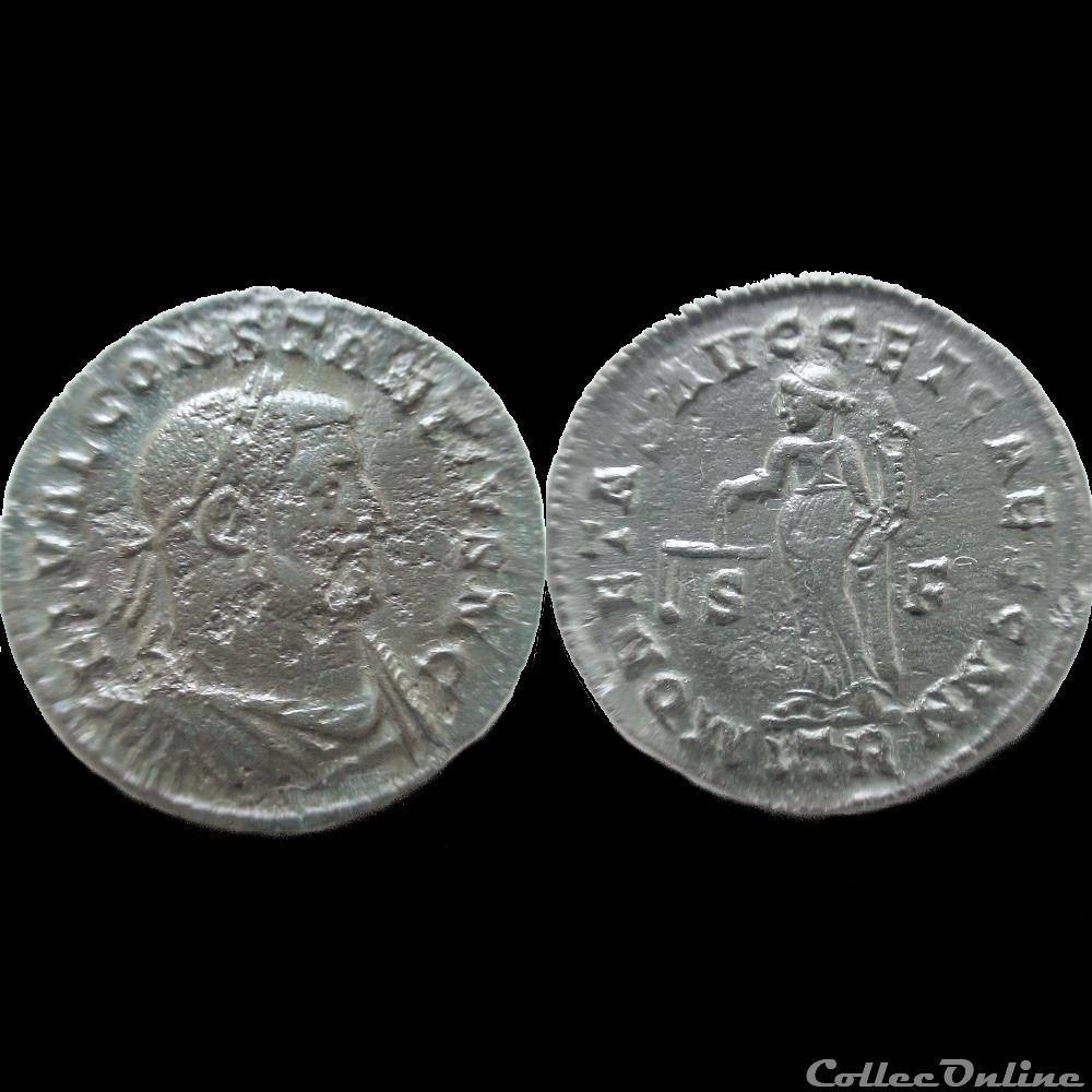 FOLLIS CONSTANCE I CHLORE 303 TREVES ITR/S F monnaie antique av jc ap romaine follis constance i chlore 303 treves itr s f