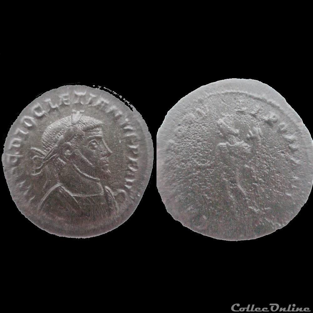 monnaies antiques romaines republicaines imperiales follis diocletien atelier intermediaire 296