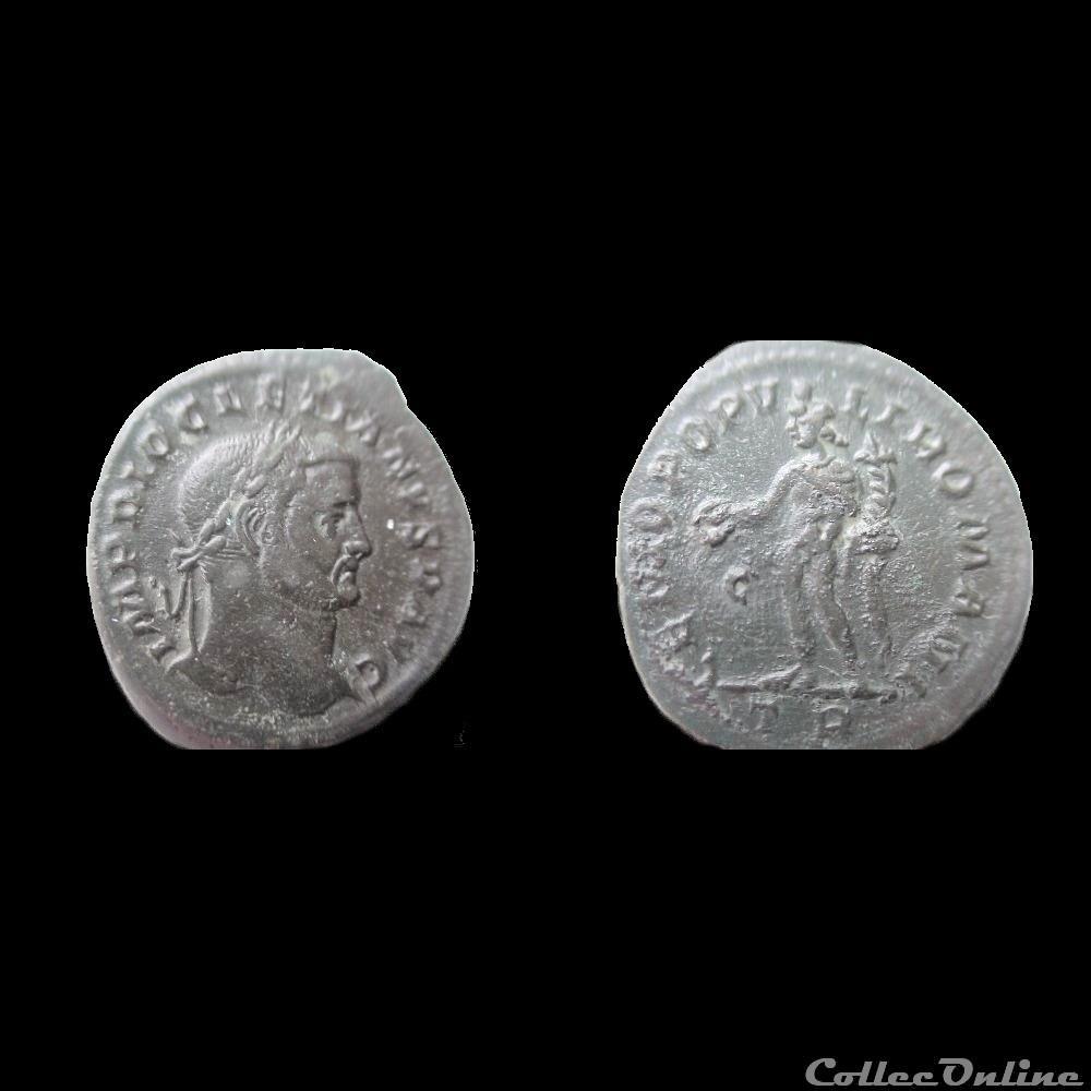 FOLLIS DIOCLETIEN TREVES TR/C monnaie antique av jc a ap romaine follis diocletien treves tr c