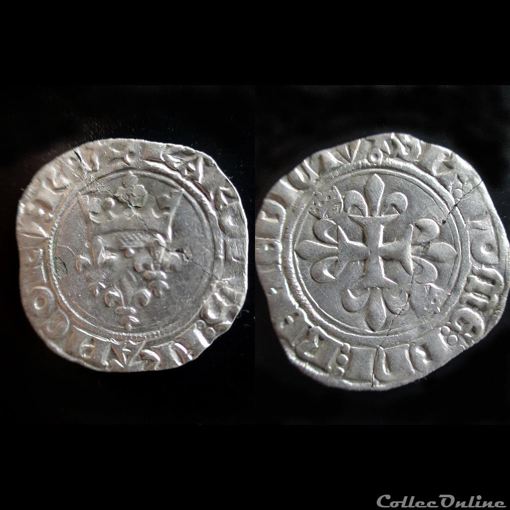FLORETTE JEAN V 1417 VANNES monnaie france feodale florette jean v 1417 vannes