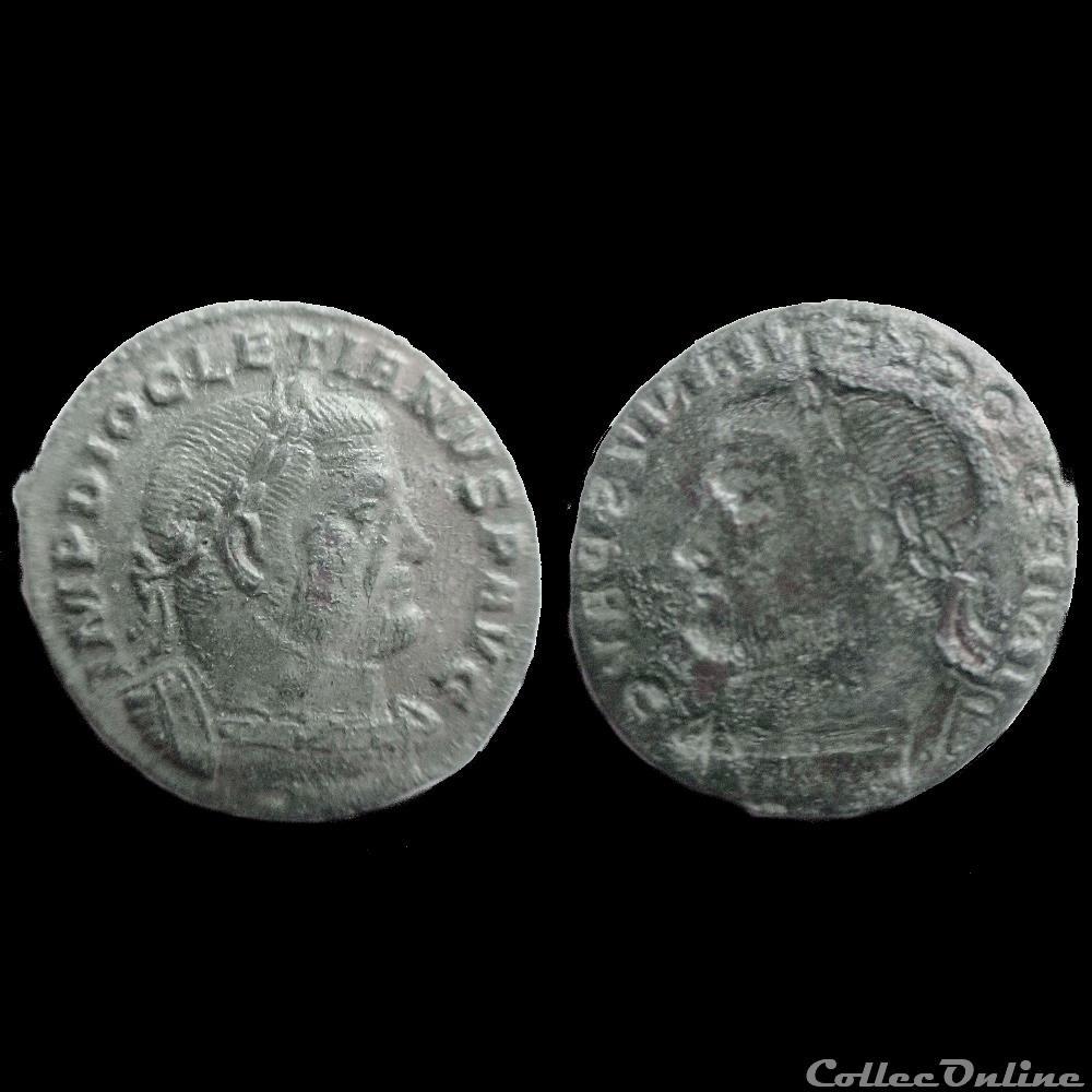 FOLLIS INCUS DIOCLETIEN TREVES monnaie antique av jc a ap romaine follis incus diocletien treves