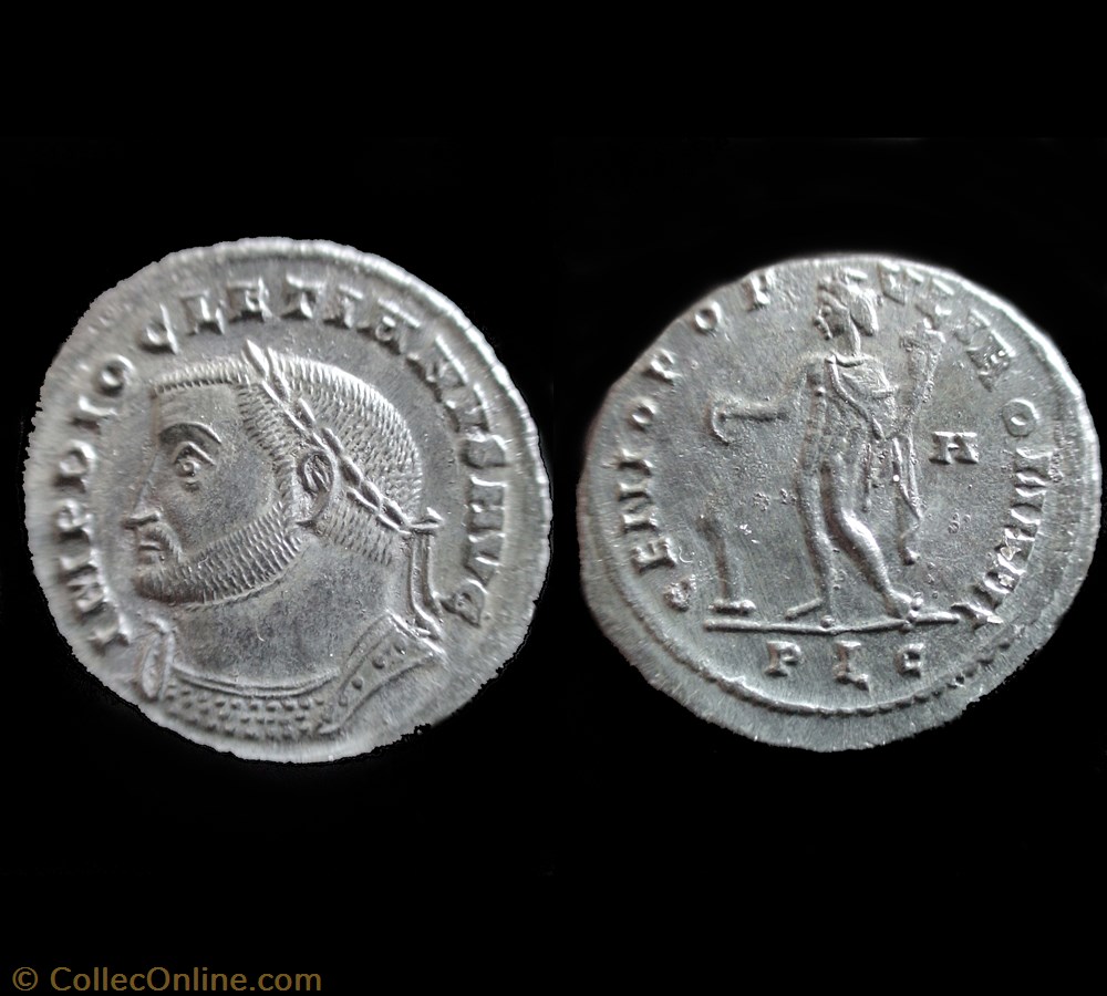 FOLLIS DIOCLETIEN 300-302 LYON PLG/A monnaie antique av jc ap romaine follis diocletien 300 302 lyon plg a