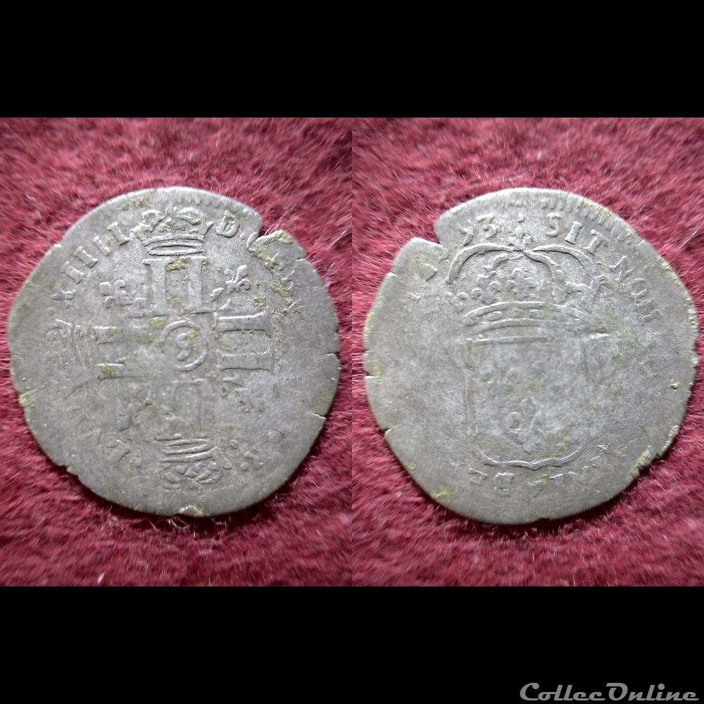 QUINZAIN LOUIS XIV 1693 DE RENNES monnaie france royale quinzain louis xiv 1693 de rennes