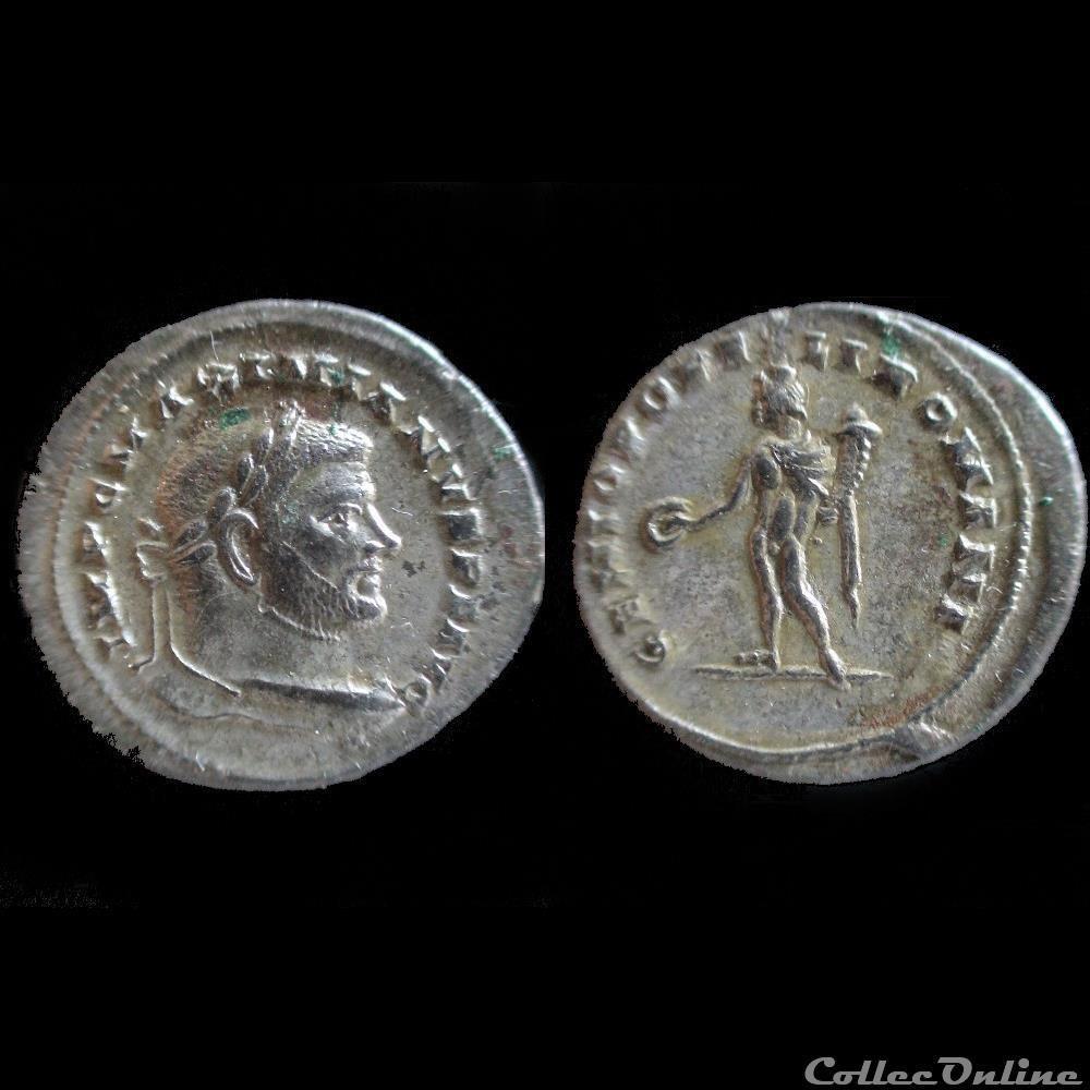 FOLLIS MAXIMIEN HERCULE ATELIER INTERMEDIAIRE LONDRES 299 monnaie antique av jc ap romaine follis maximien hercule atelier intermediaire londres 299
