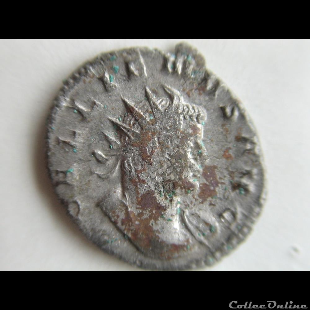 monnaie antique romaine gallien 261 bestiaire taureau