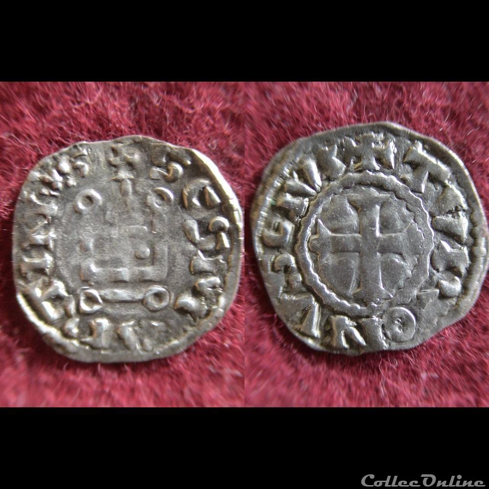 DENIER SAINT MARTIN DE TOURS XIIè monnaie france royale denier saint martin de tours xiie