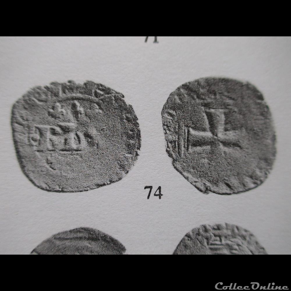 monnaies europe medievale france feodales double tournois charles de blois 1355