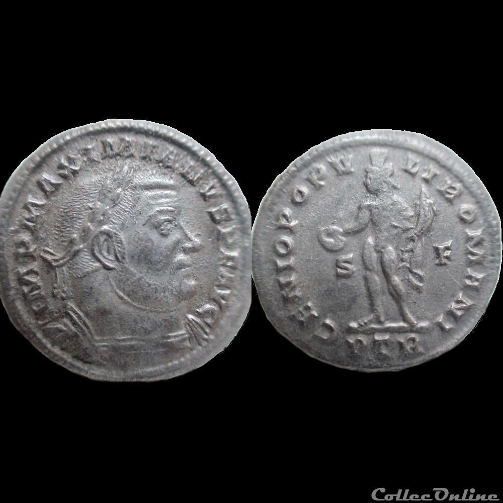 FOLLIS MAXIMIEN HERCULE 303 305 TREVES PTR S/F monnaie antique av jc ap romaine follis maximien hercule 303 305 treves ptr s f