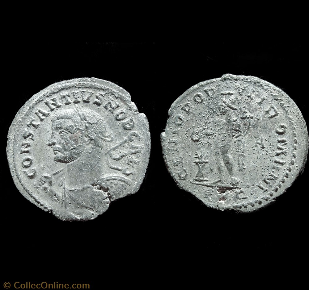 FOLLIS CONSTANCE I CHLORE 300-302 LYON PLG/A monnaie antique av jc ap romaine follis constance i chlore 300 302 lyon plg a