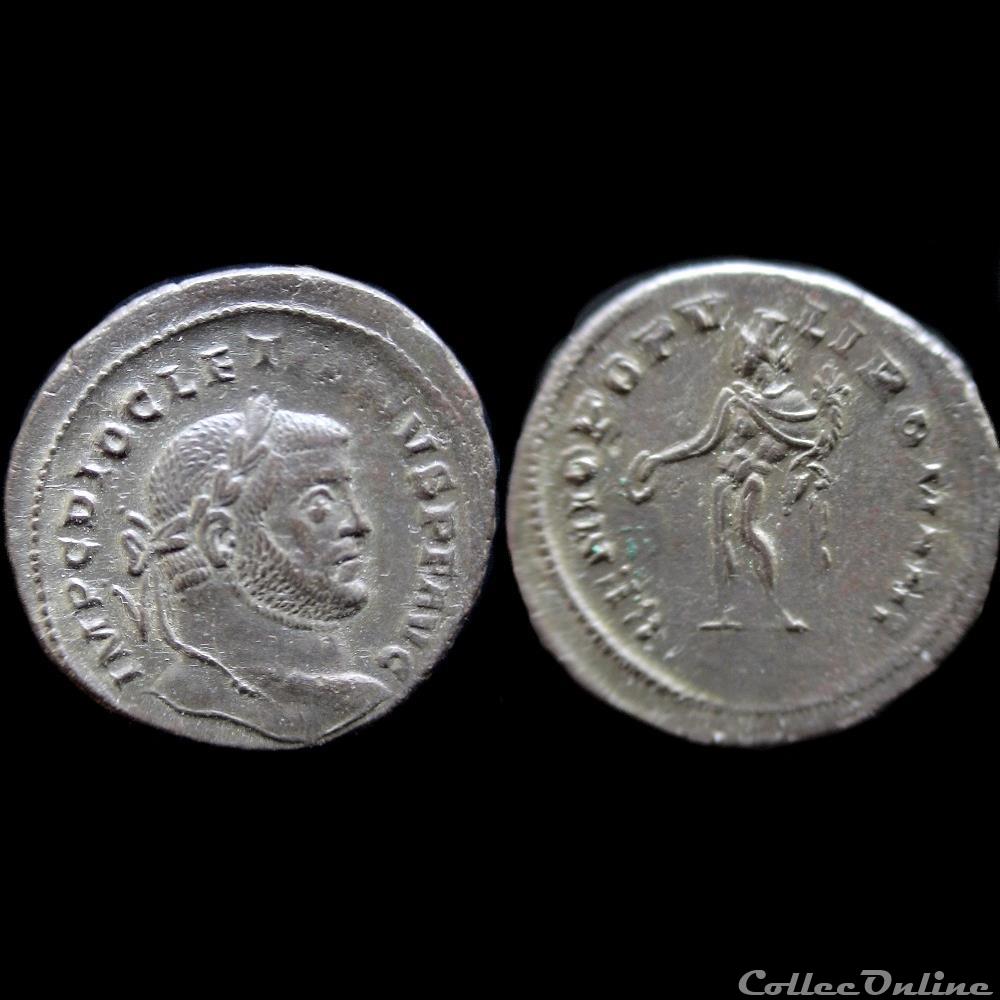 monnaie antique av jc ap romaine republicaine imperiale follis diocletien intermediaire boulogne