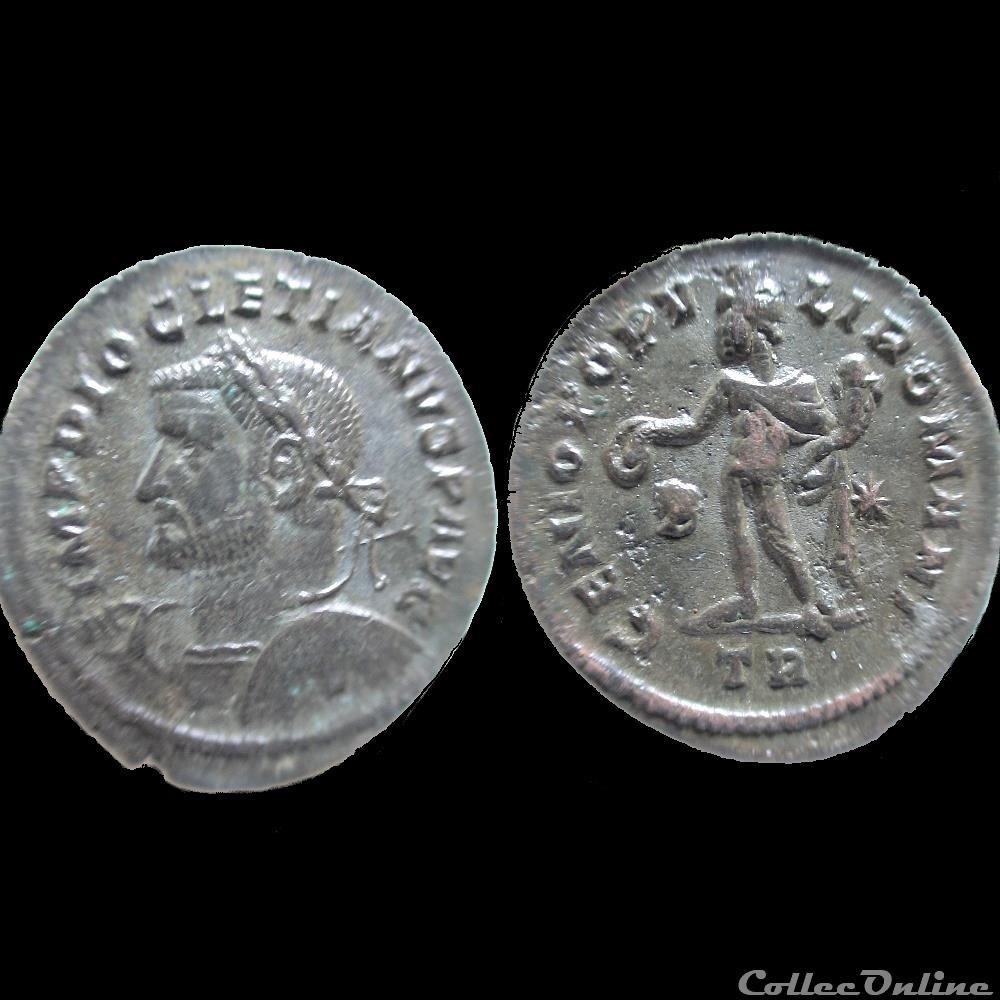 FOLLIS DIOCLETIEN TREVES TR B/* monnaie antique av jc a ap romaine follis diocletien treves tr b