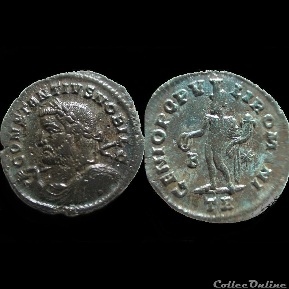 FOLLIS CONSTANCE I CHLORE TREVES TR B/* monnaie antique av jc ap romaine follis constance i chlore treves tr b