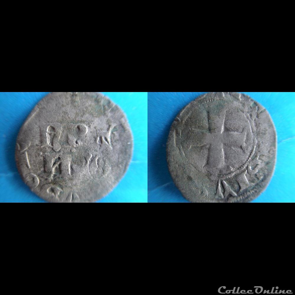 DENIER PARISIS JEAN IV DE BRETAGNE MI 1365 VANNES monnaie france feodale denier parisis jean iv de bretagne mi 1365 vannes