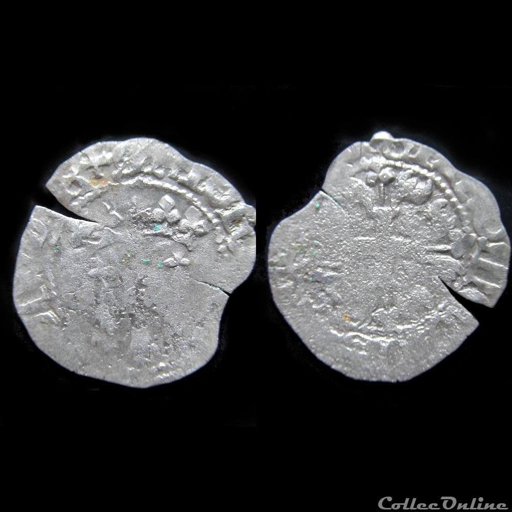 FLORETTE JEAN V 1421 MORLAIX monnaie france feodale florette jean v 1421 morlaix