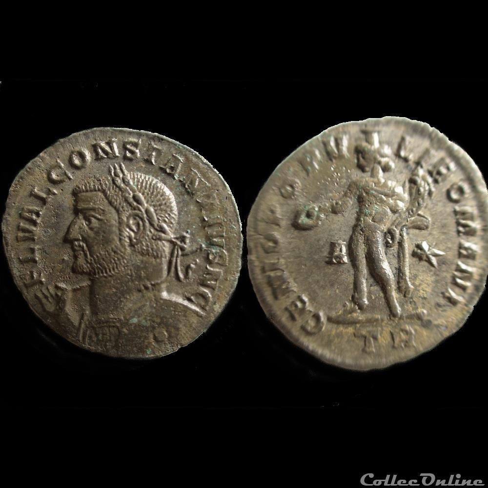 FOLLIS CONSTANCE I CHLORE 298 299 TREVES TR A/* monnaie antique av jc ap romaine follis constance i chlore 298 299 treves tr a