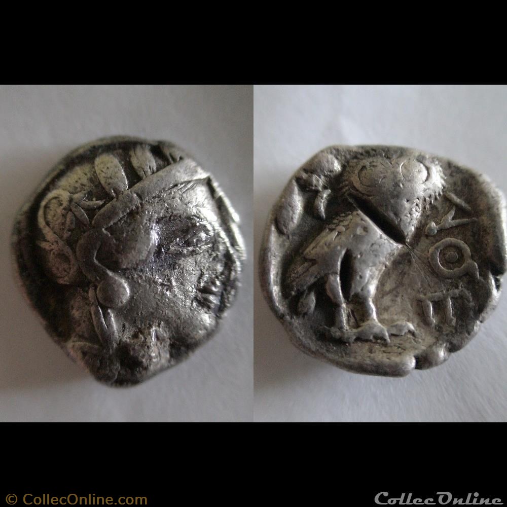 tétradrachme d'ATHENES 450-400 avJC monnaie antique ap grecque tetradrachme athenes 450 400 avjc