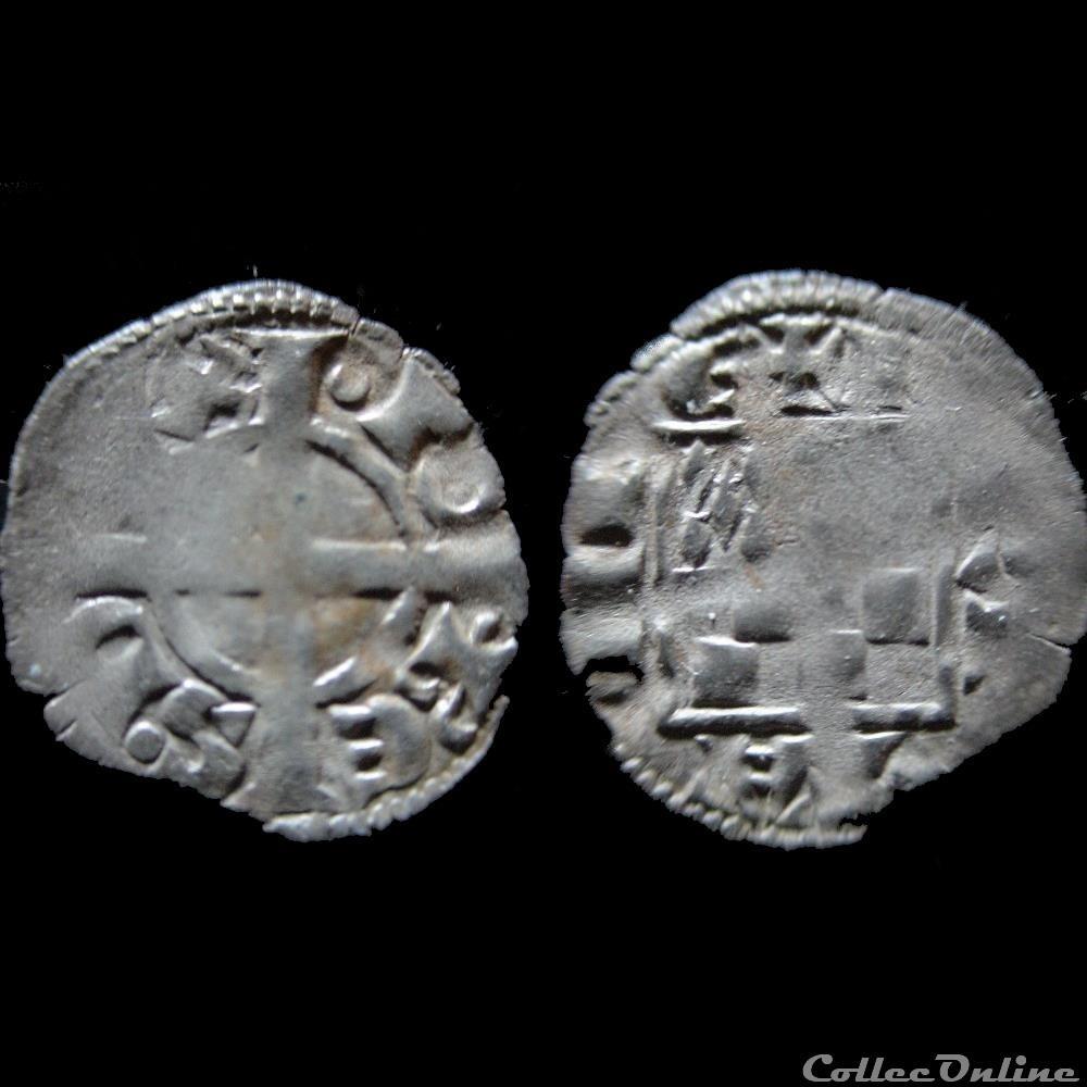 monnaie france feodale denier jean i le roux 1273 1286