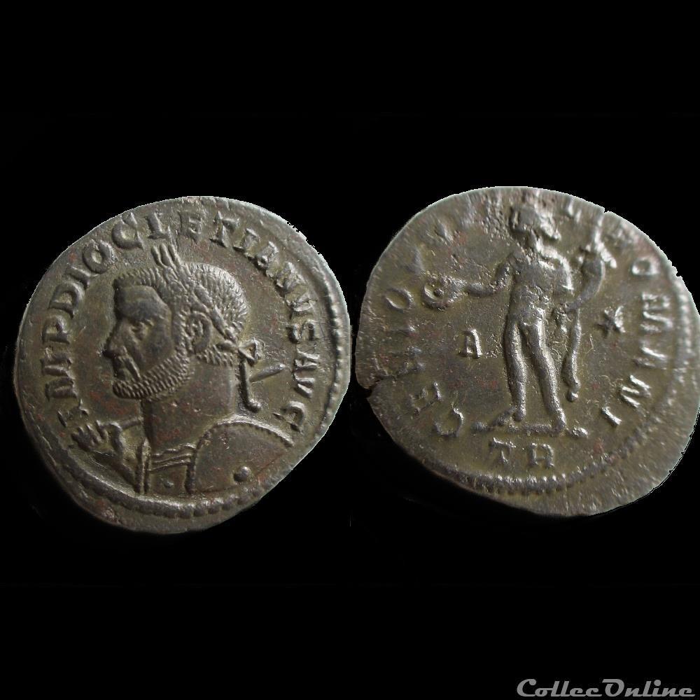 FOLLIS DIOCLETIEN 298 299 TREVES TR A/* monnaie antique av jc ap romaine follis diocletien 298 299 treves tr a