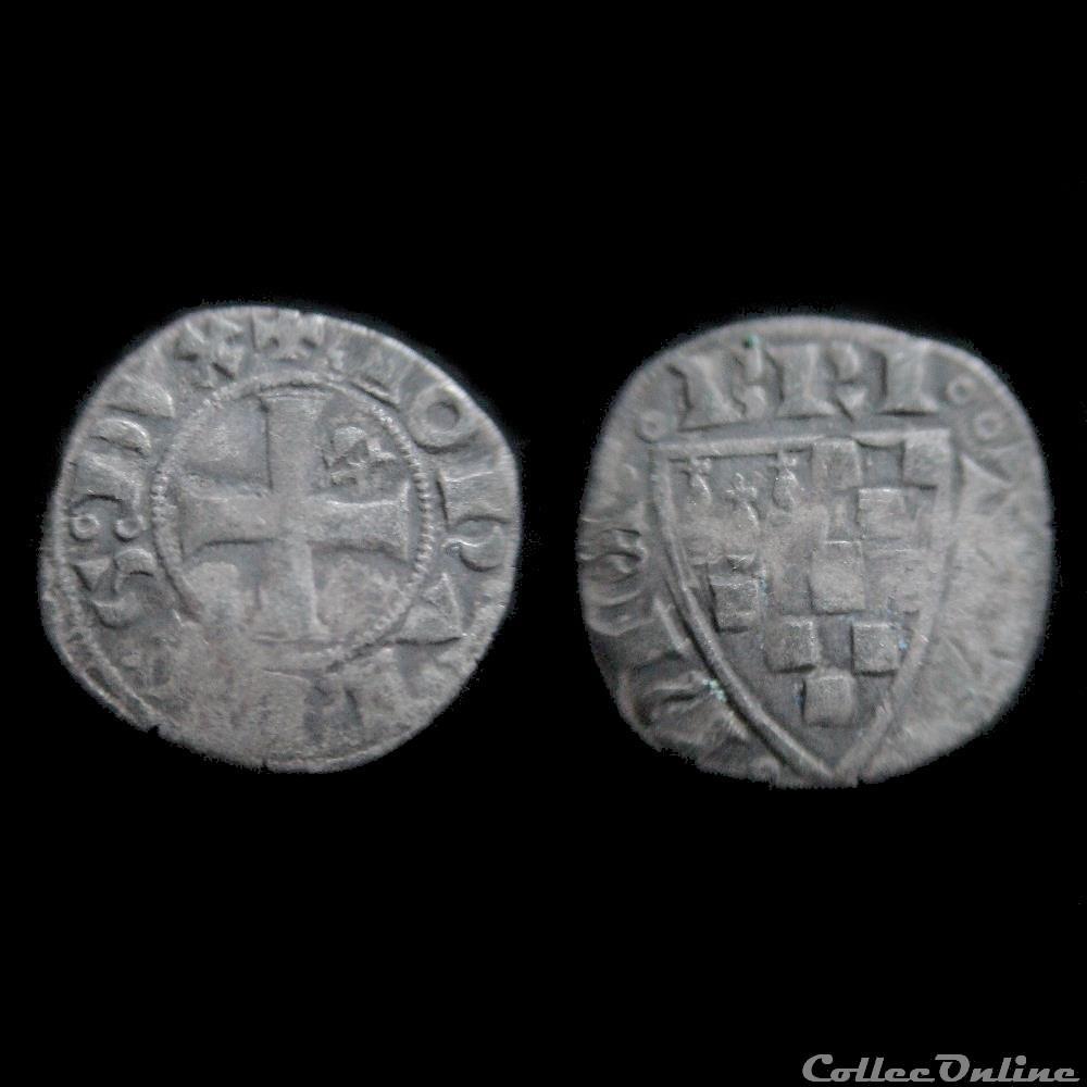 monnaie france feodale denier jean ii 1286 1305 evran