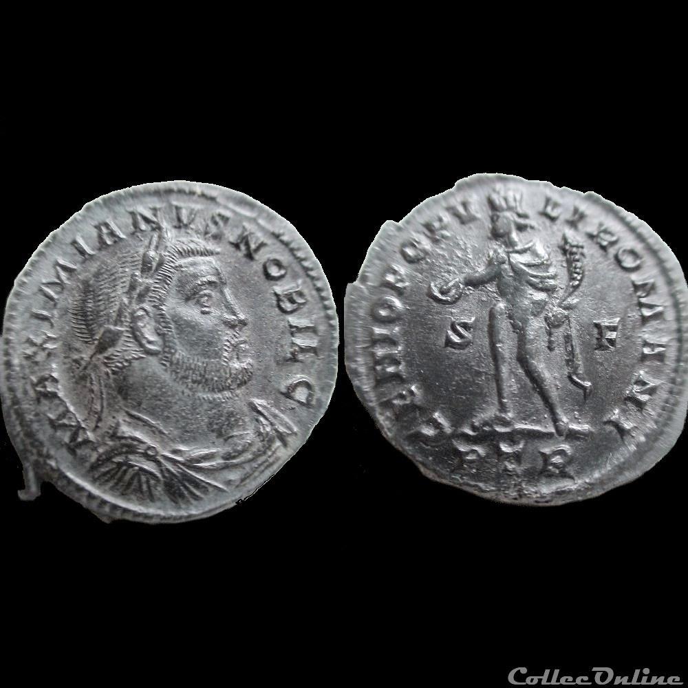 FOLLIS GALERE 303 305 TREVES PTR S/F monnaie antique av jc ap romaine follis galere 303 305 treves ptr s f