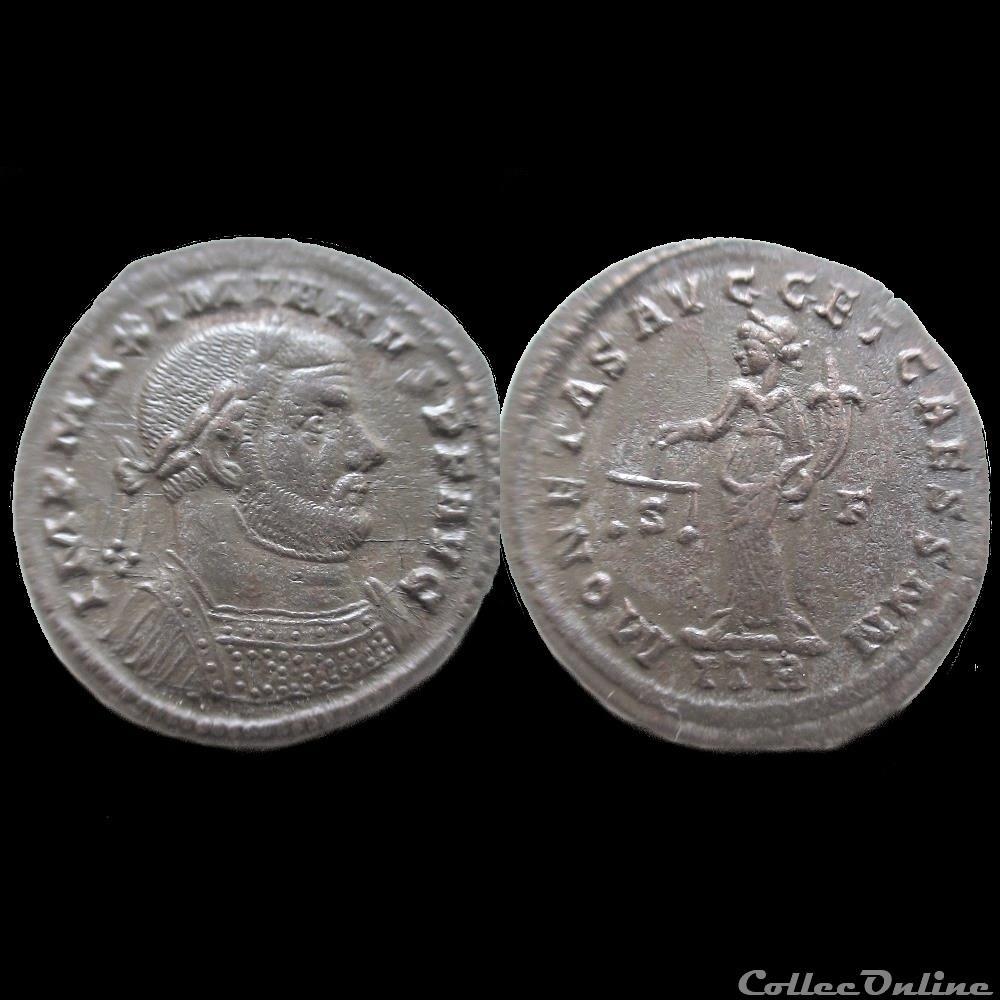 FOLLIS MAXIMIEN HERCULE 303 TREVES ITR/S F monnaie antique av jc ap romaine follis maximien hercule 303 treves itr s f
