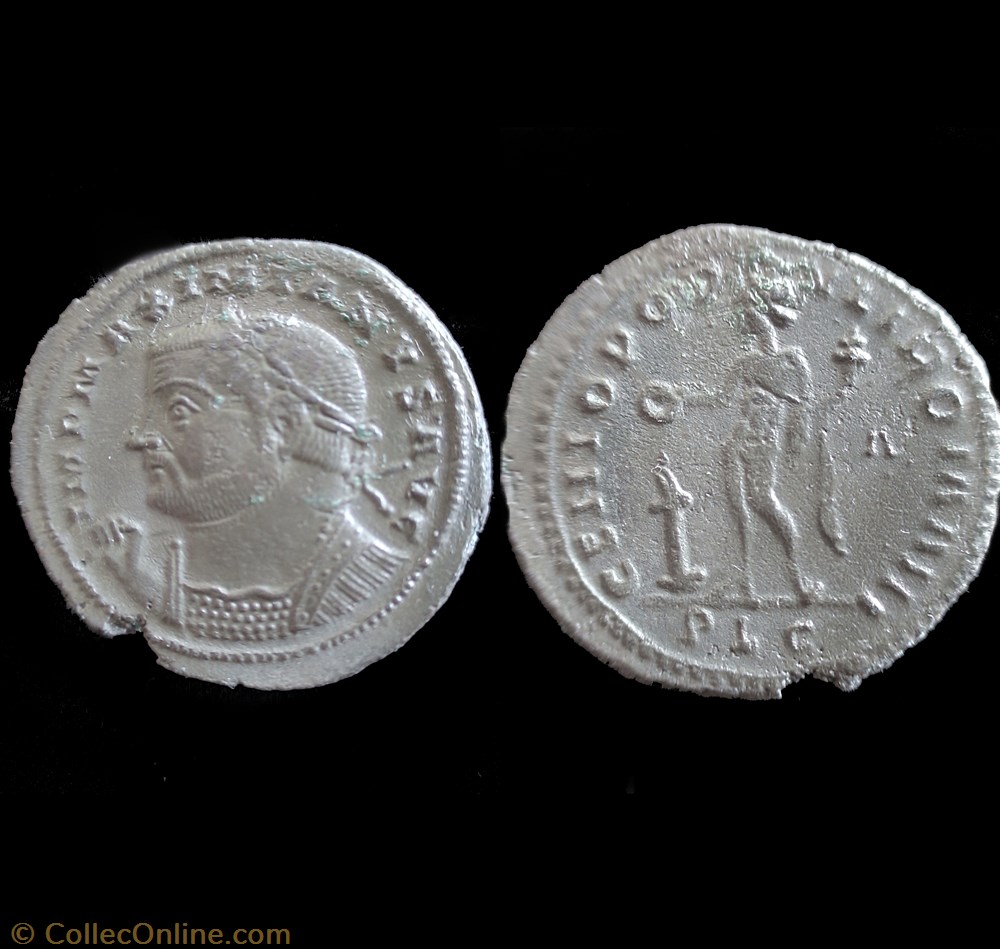 monnaie antique av jc ap romaine follis maximien hercule 300 302 lyon plg a