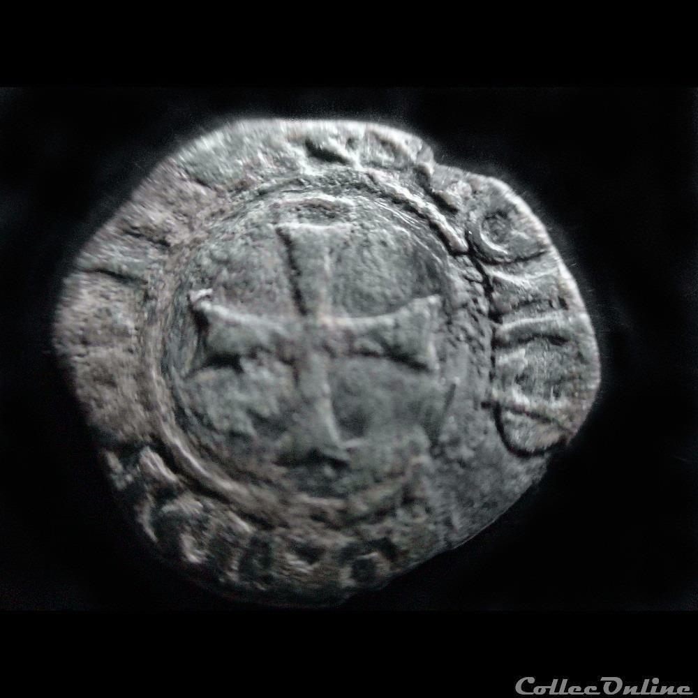 DENIER PIERRE II DE BRETAGNE NANTES monnaie france feodale denier pierre ii de bretagne nantes