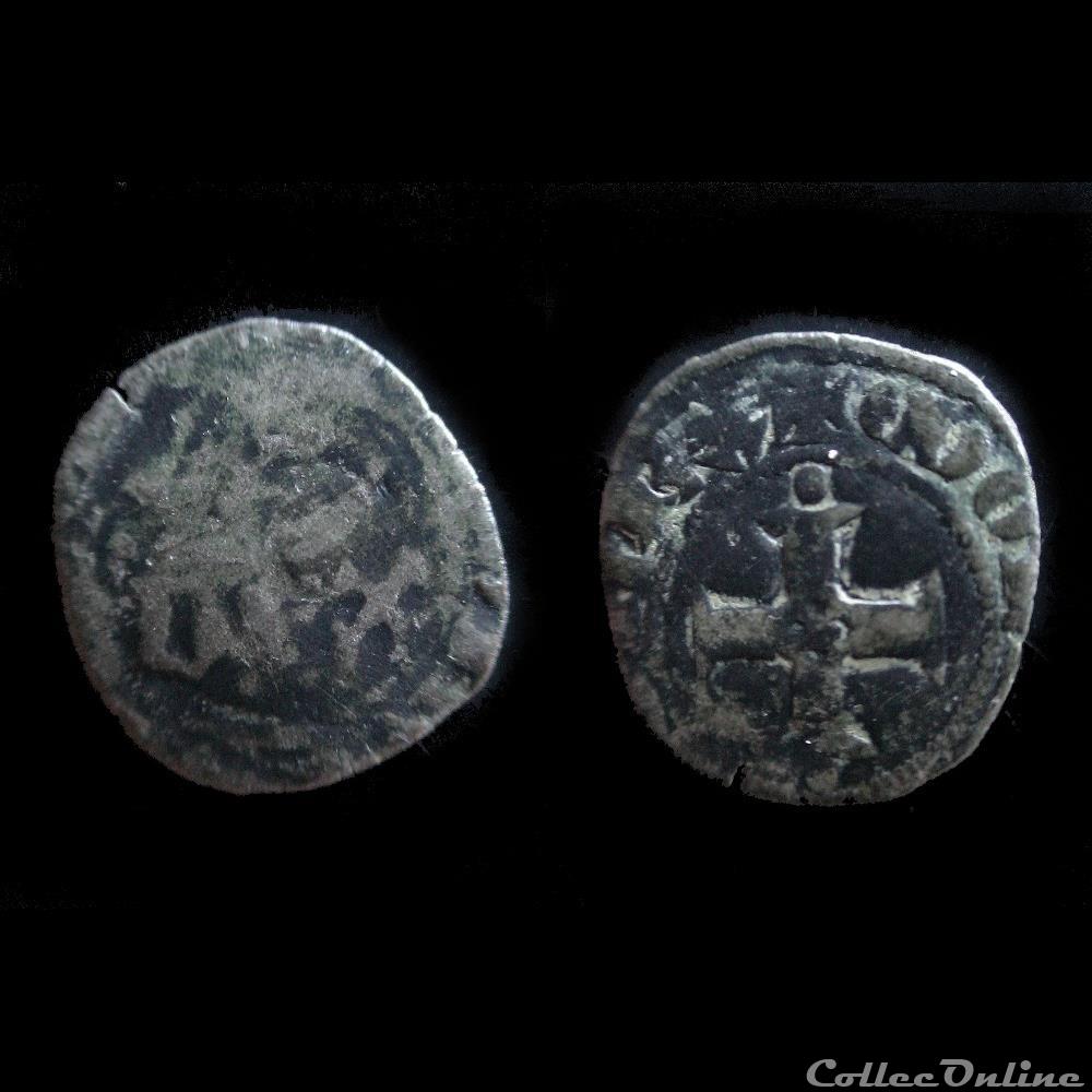 monnaies europe medievale france feodales double tournois charles de blois 1352