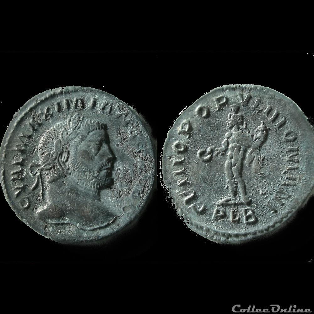 FOLLIS GALERE 294-295 LYON PLB monnaie antique romaine follis galere 294 295 lyon plb