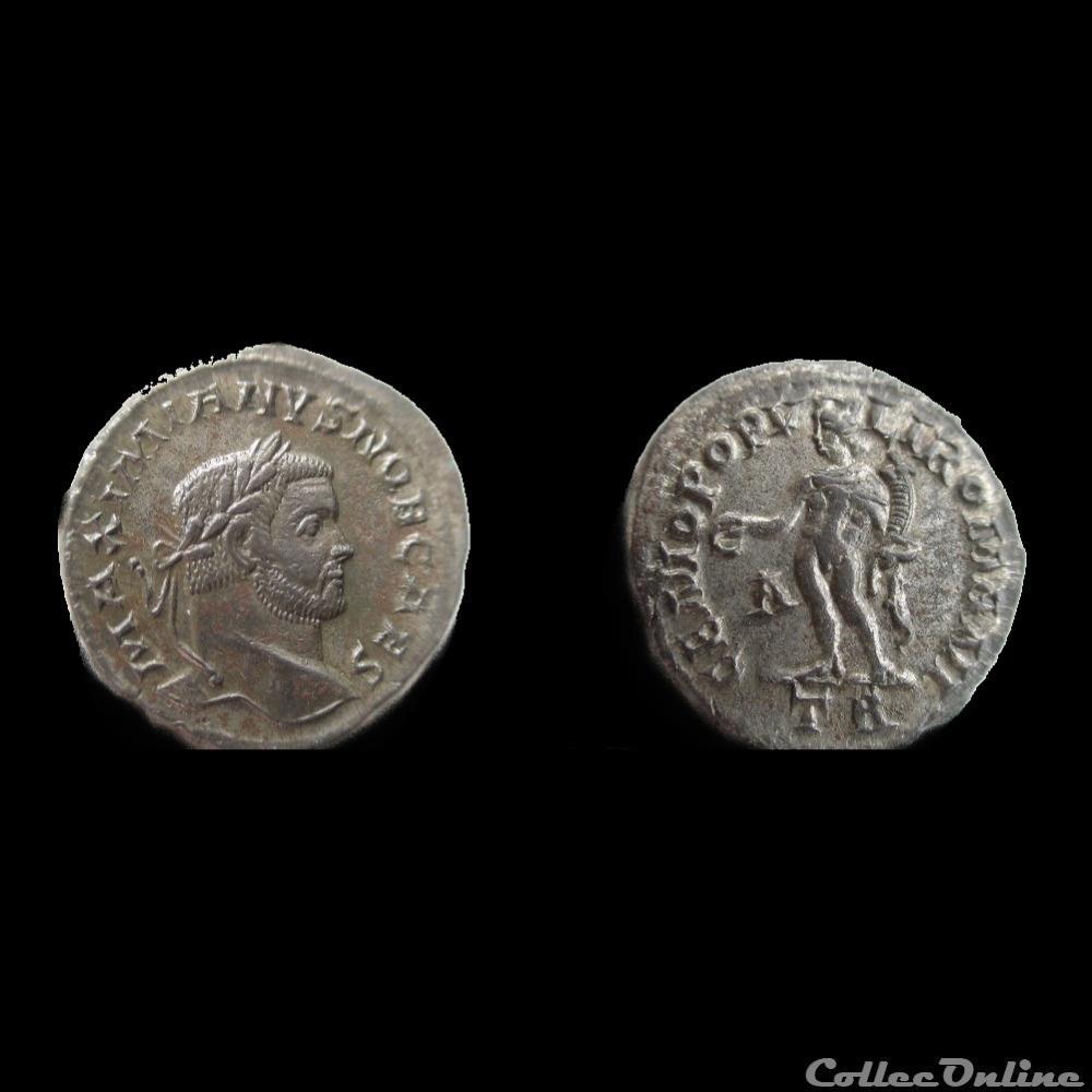 FOLLIS GALERE 295 TREVES TR/A monnaie antique romaine follis galere 295 treves tr a