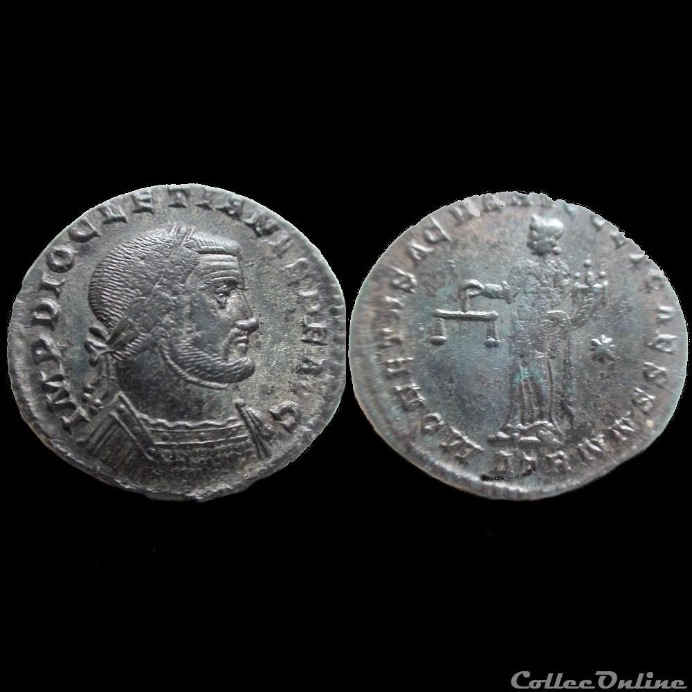 FOLLIS DIOCLETIEN TREVES ATR/ * monnaie antique av jc ap romaine follis diocletien treves atr