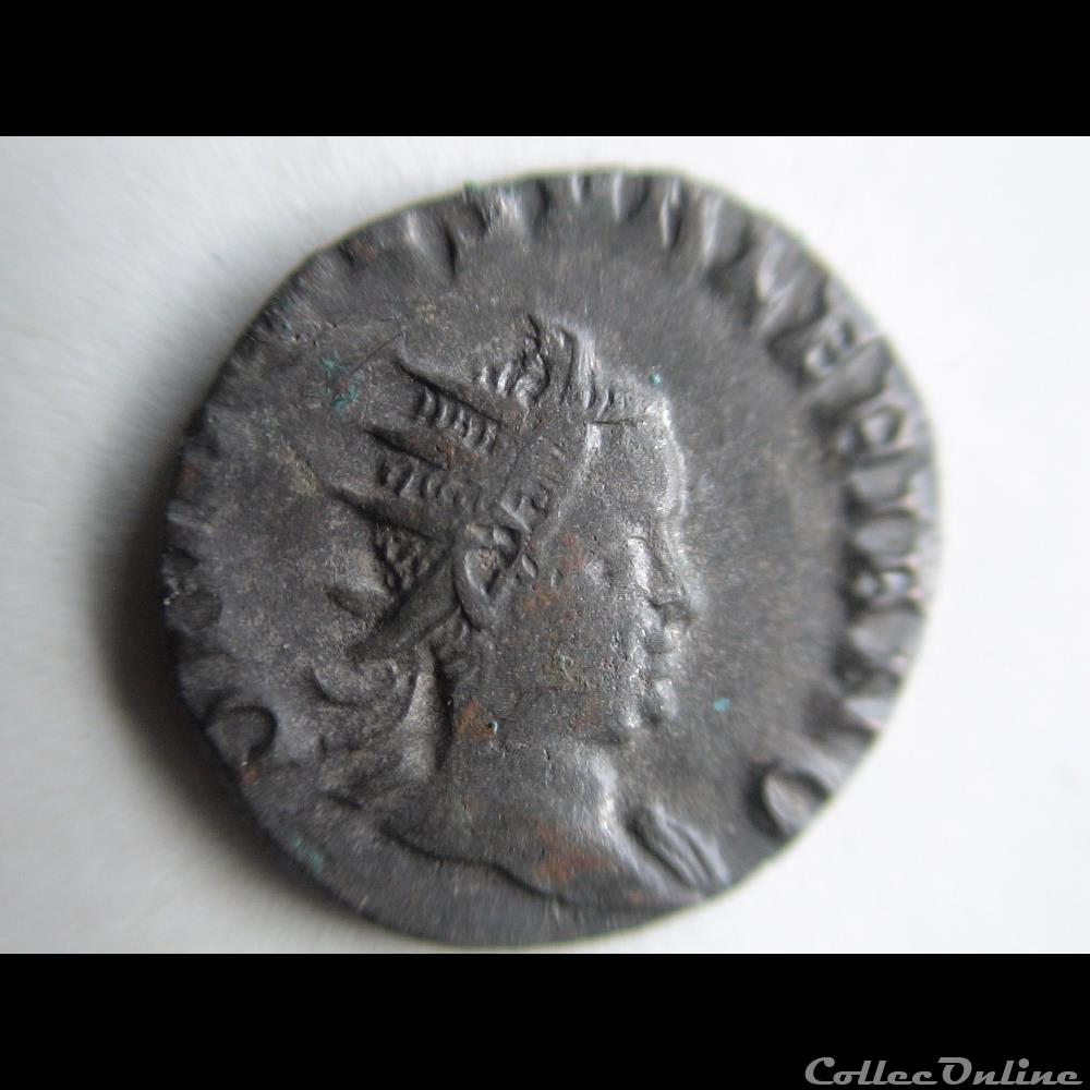 VALERIEN II 258 ROME CONSECRATION monnaie antique romaine valerien ii 258 rome consecration