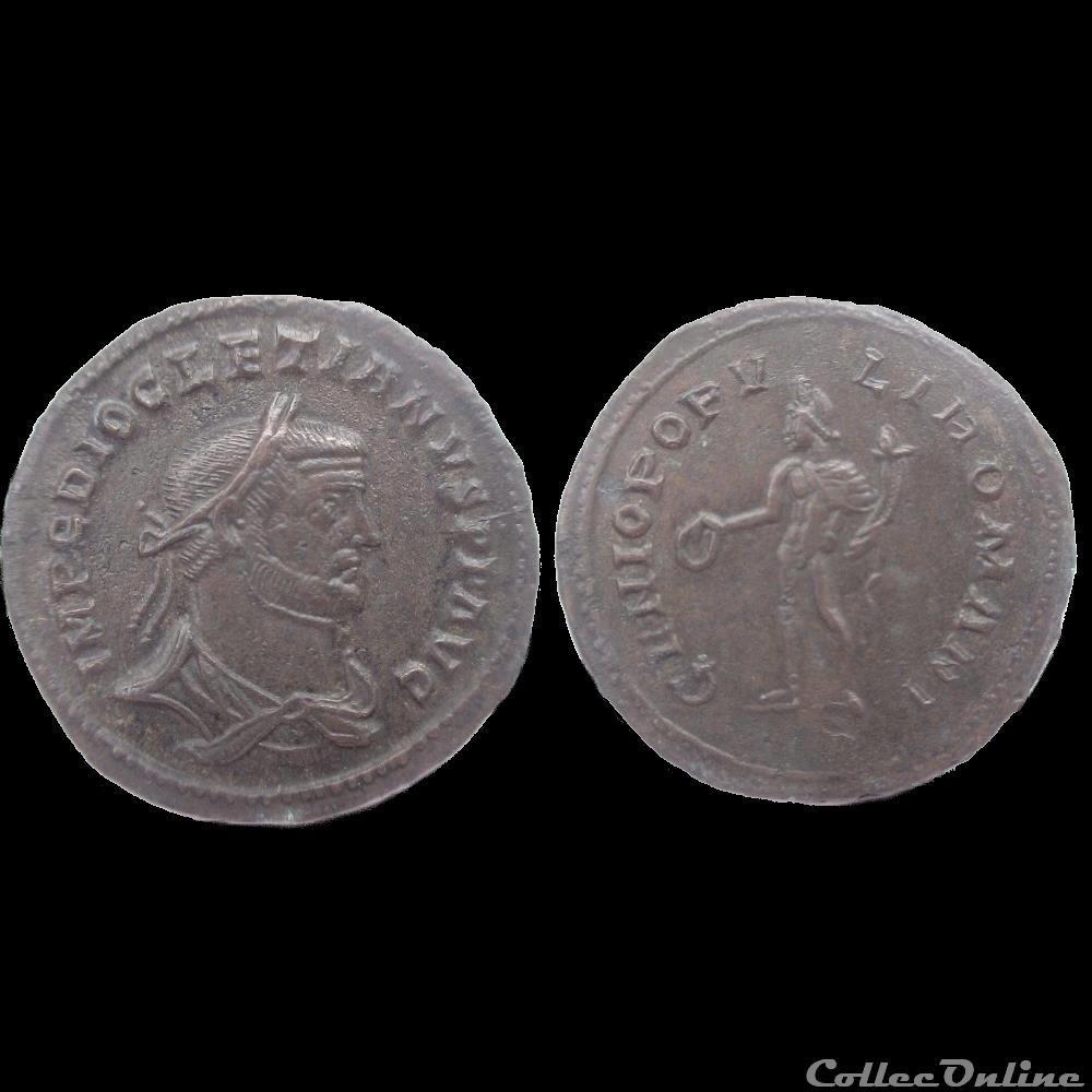 monnaie antique av jc a ap romaine follis diocletien londres 300