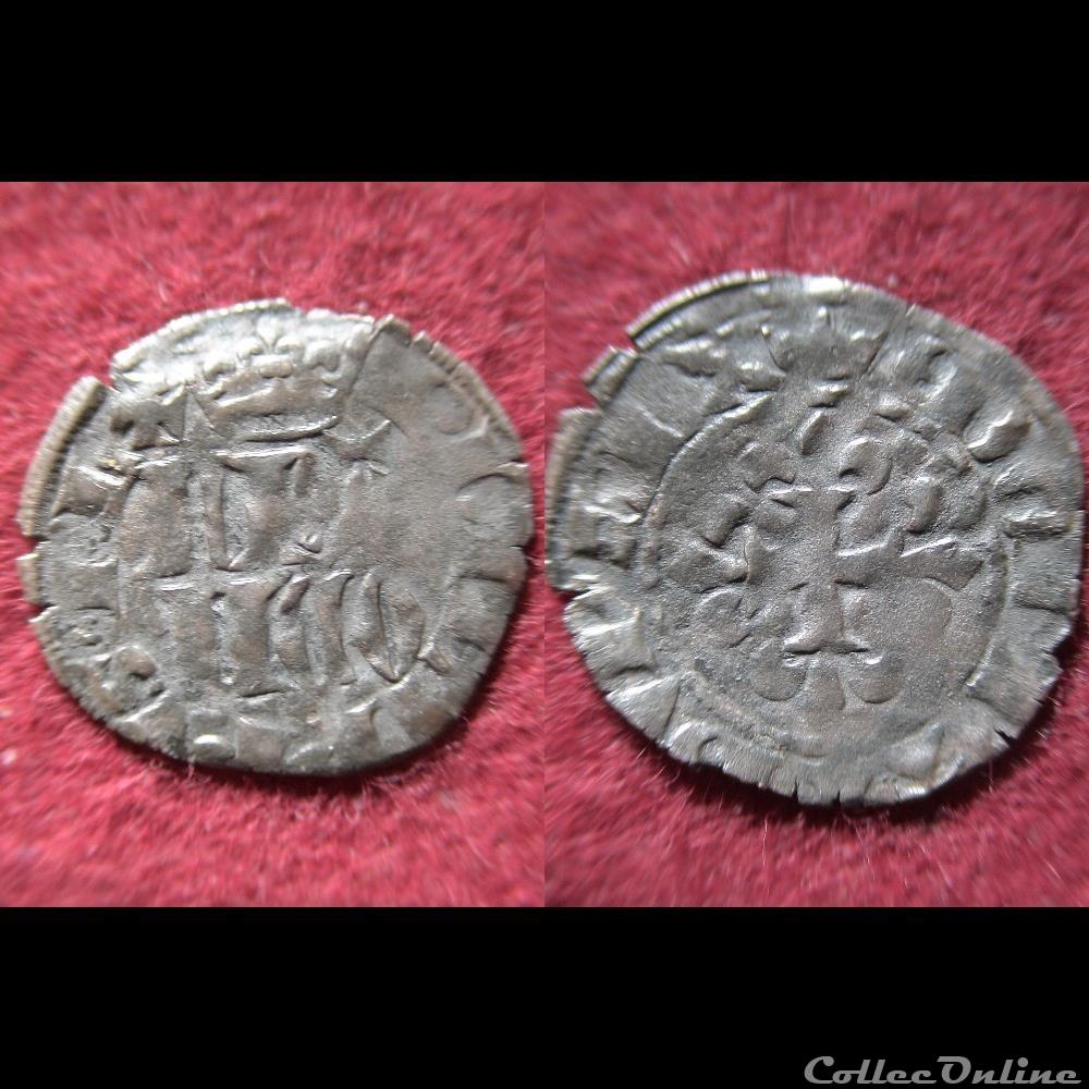 DOUBLE PARISIS PHILIPPE VI 1346 monnaie france royale double parisis philippe vi 1346
