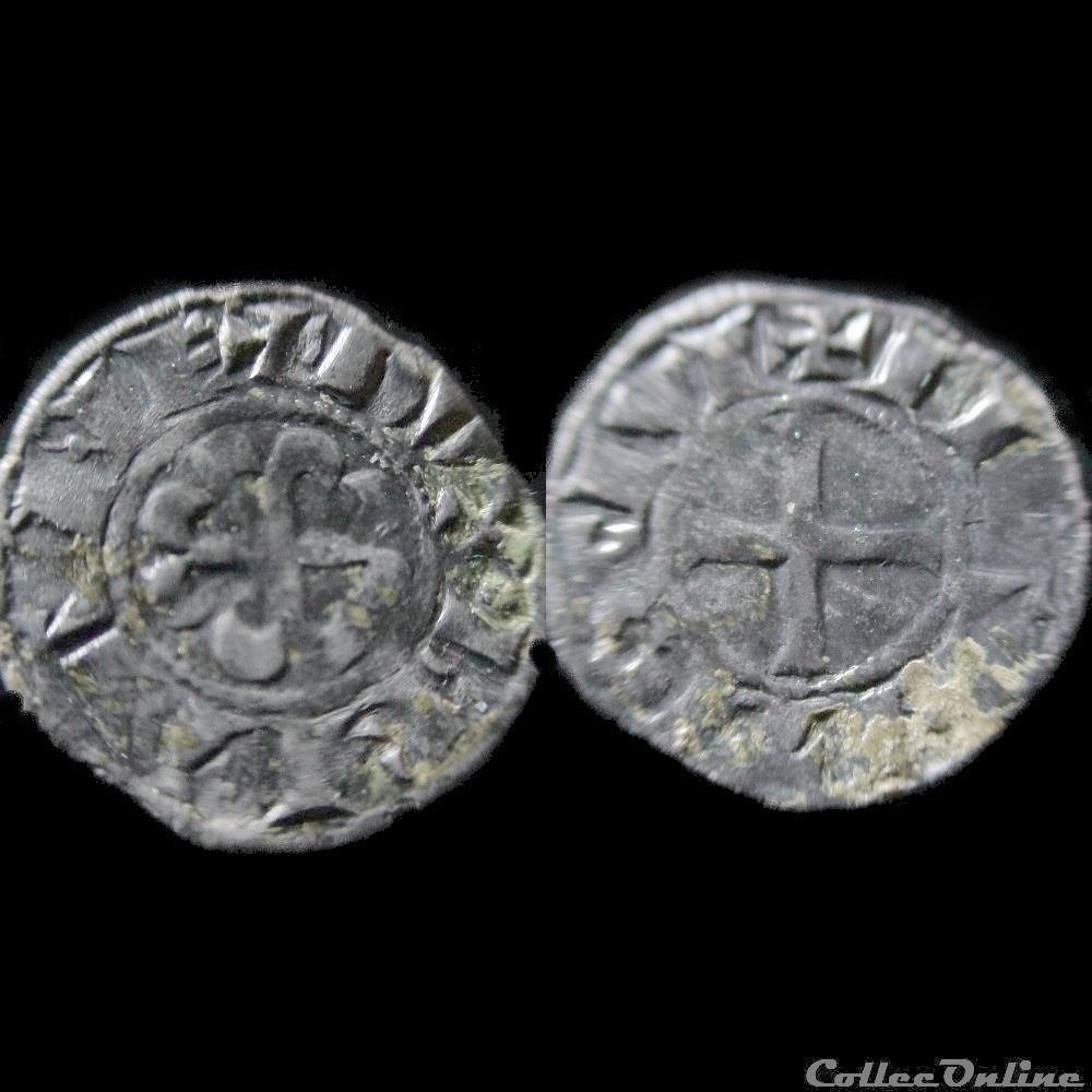 monnaies europe medievale france feodales denier anonyme xiie siecles nantes