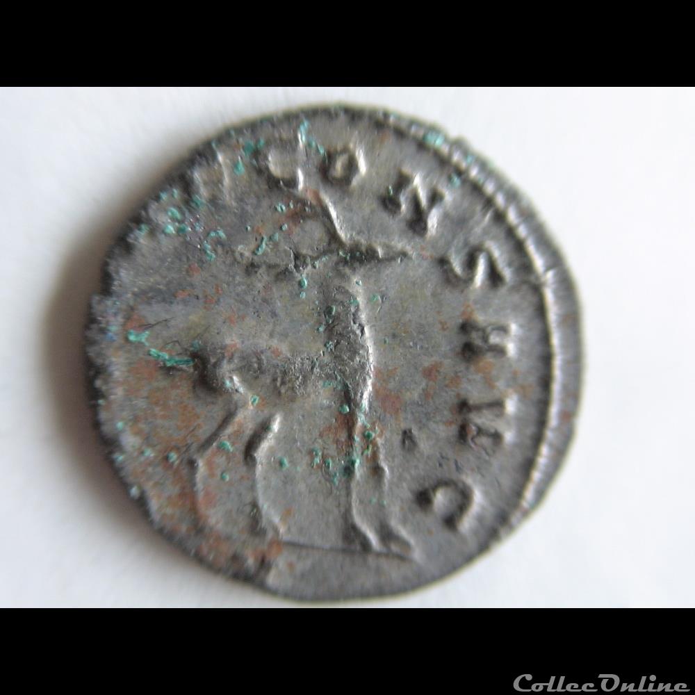 monnaie antique romaine gallien 267 268 rome bestiaire cerf