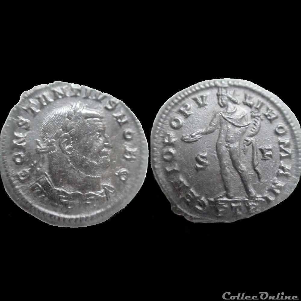 FOLLIS CONSTANCE I CHLORE 303 305 TREVES PTR S/F monnaie antique av jc ap romaine follis constance i chlore 303 305 treves ptr s f