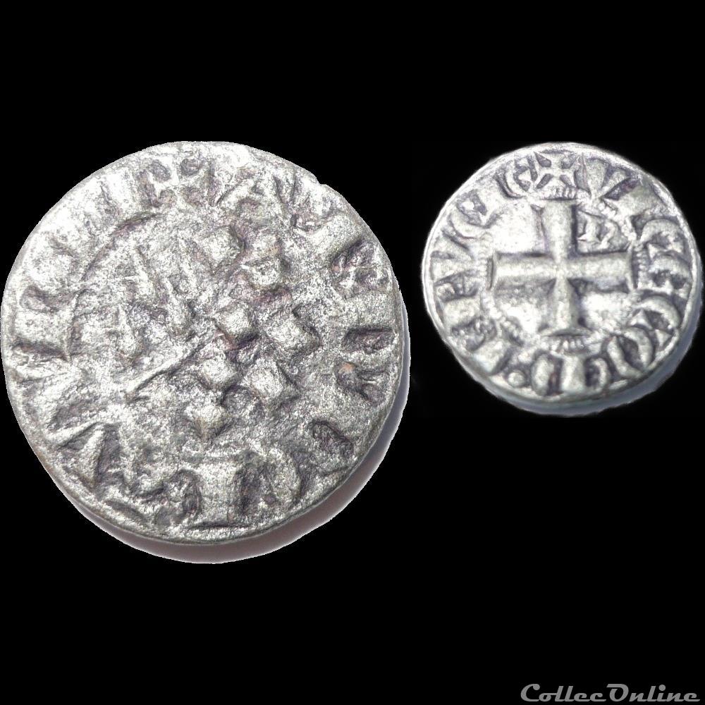 DENIER ARTHUR II 1305-1312 NANTES monnaie france feodale denier arthur ii 1305 1312 nantes