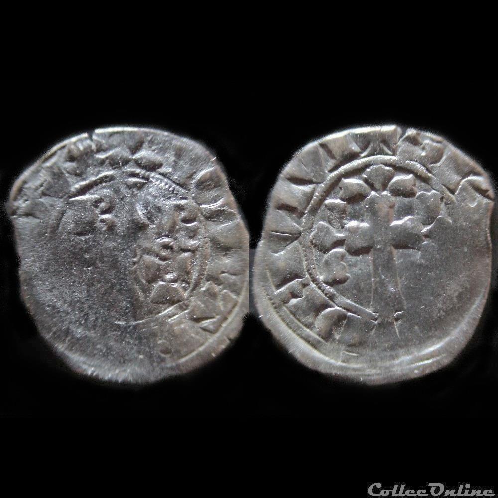 DOUBLE TOURNOIS JEAN III DE 1340-1341 monnaie france feodale double tournois jean iii de 1340 1341